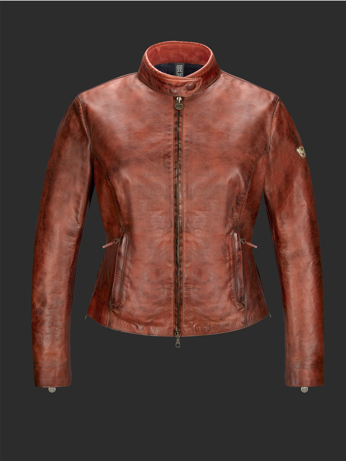 M5 Blouson Leather Jacket For Woman