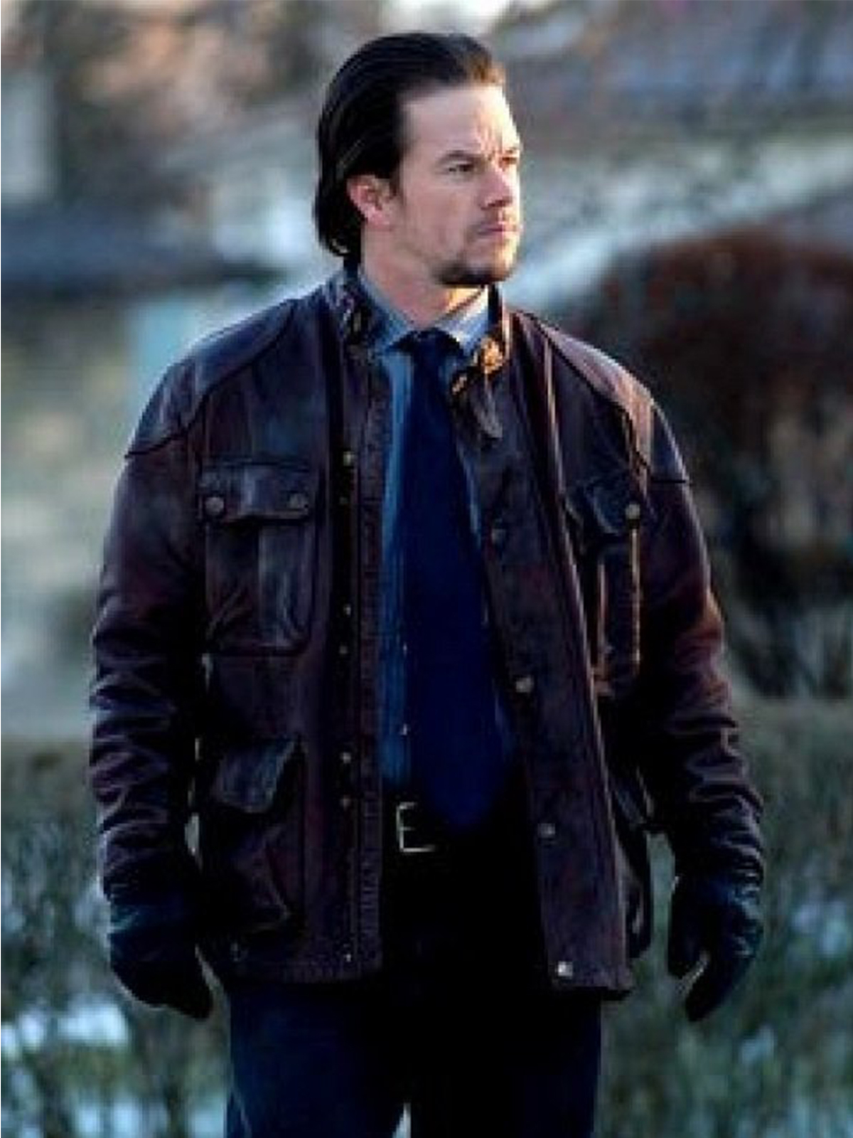 Mark Wahlberg Four Brothers Leather Jacket