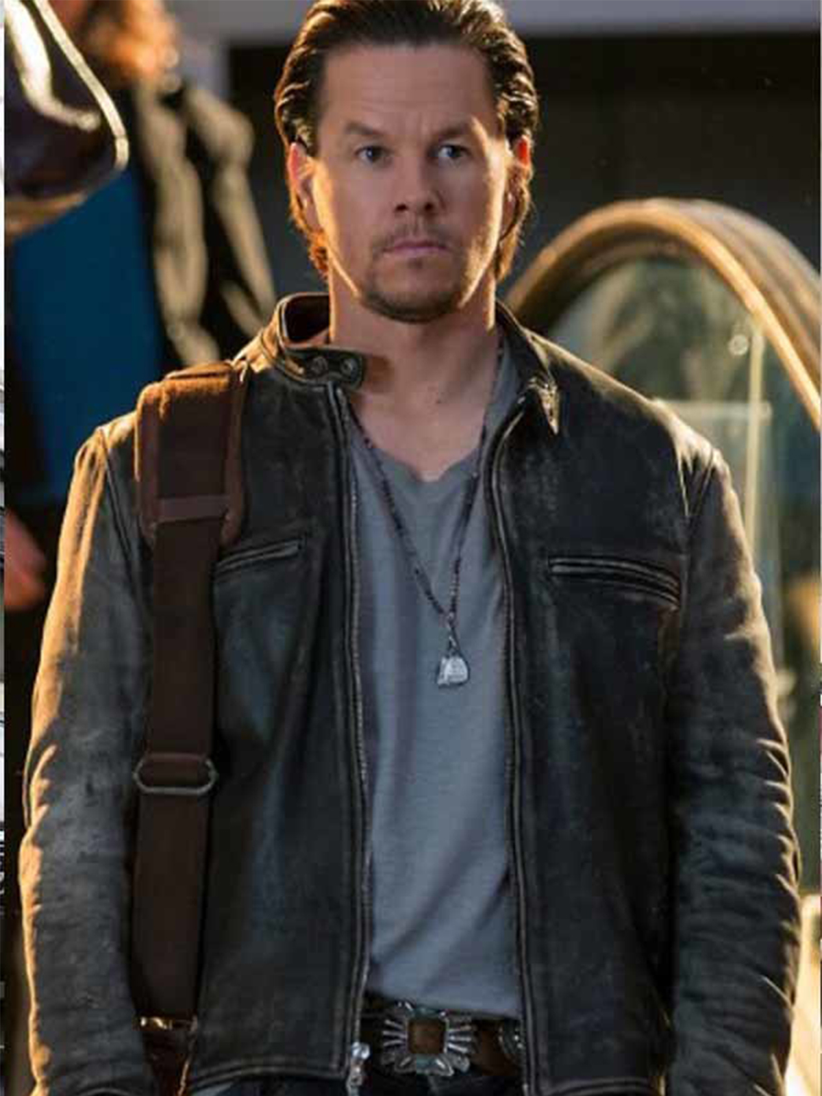 Mark Wahlberg Daddys Home Distressed Jacket