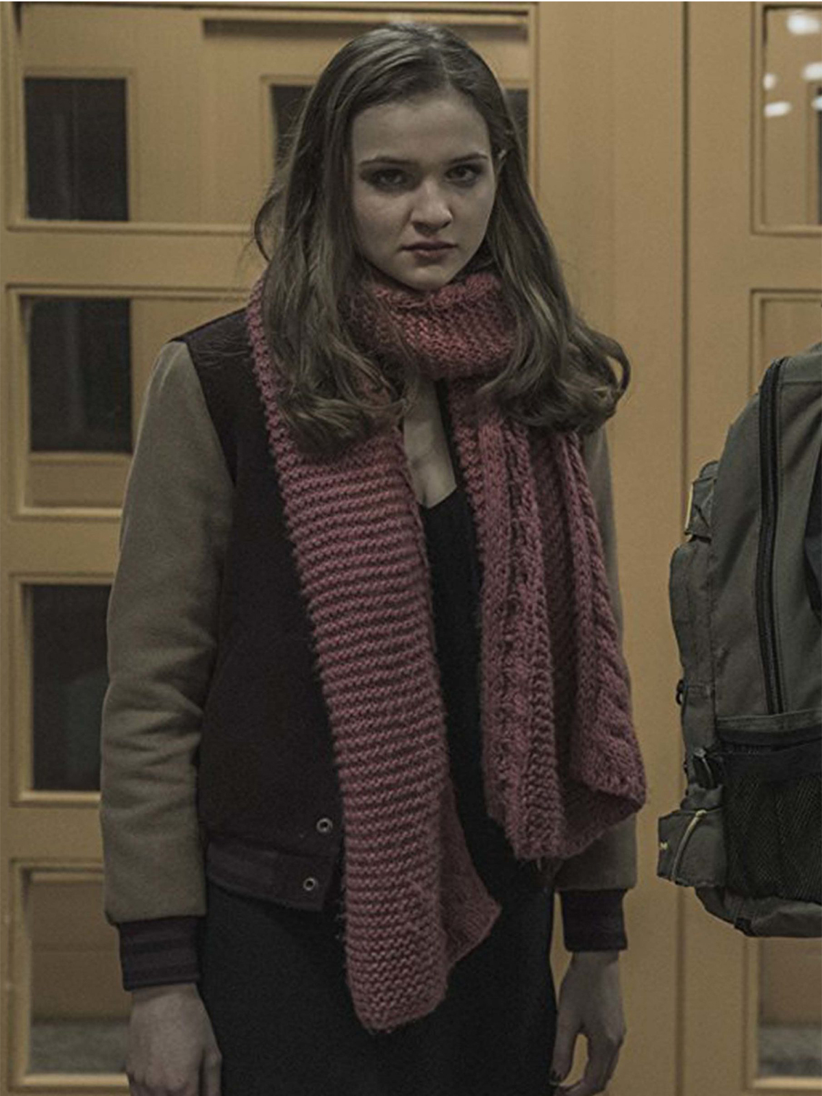 Martha Nielsen Varsity Jacket Drama Series in Dark