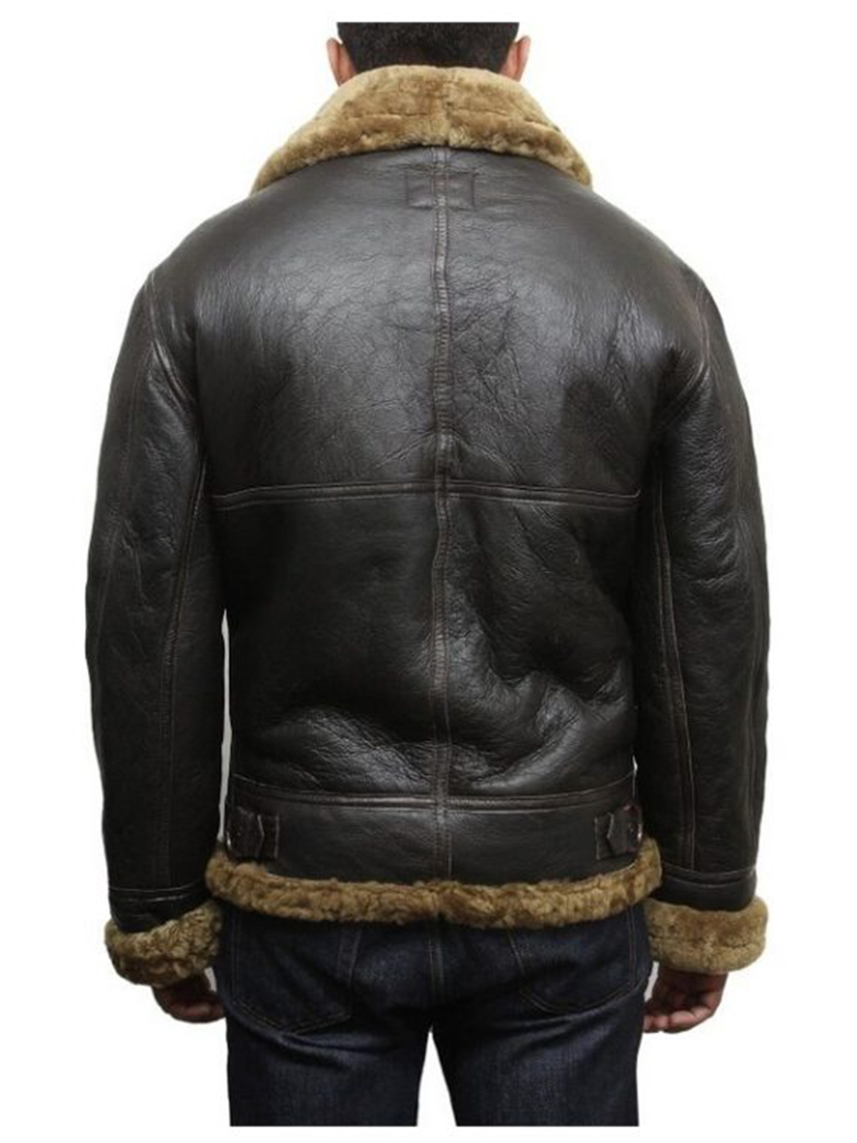 Men Aviator B3 Black Leather Jacket – Bay Perfect
