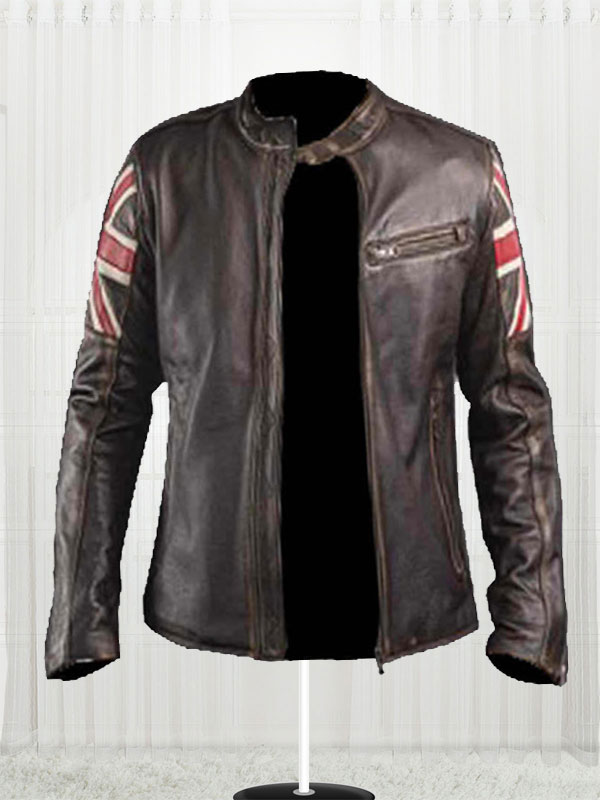 Union Jack UK Flag Biker Jacket