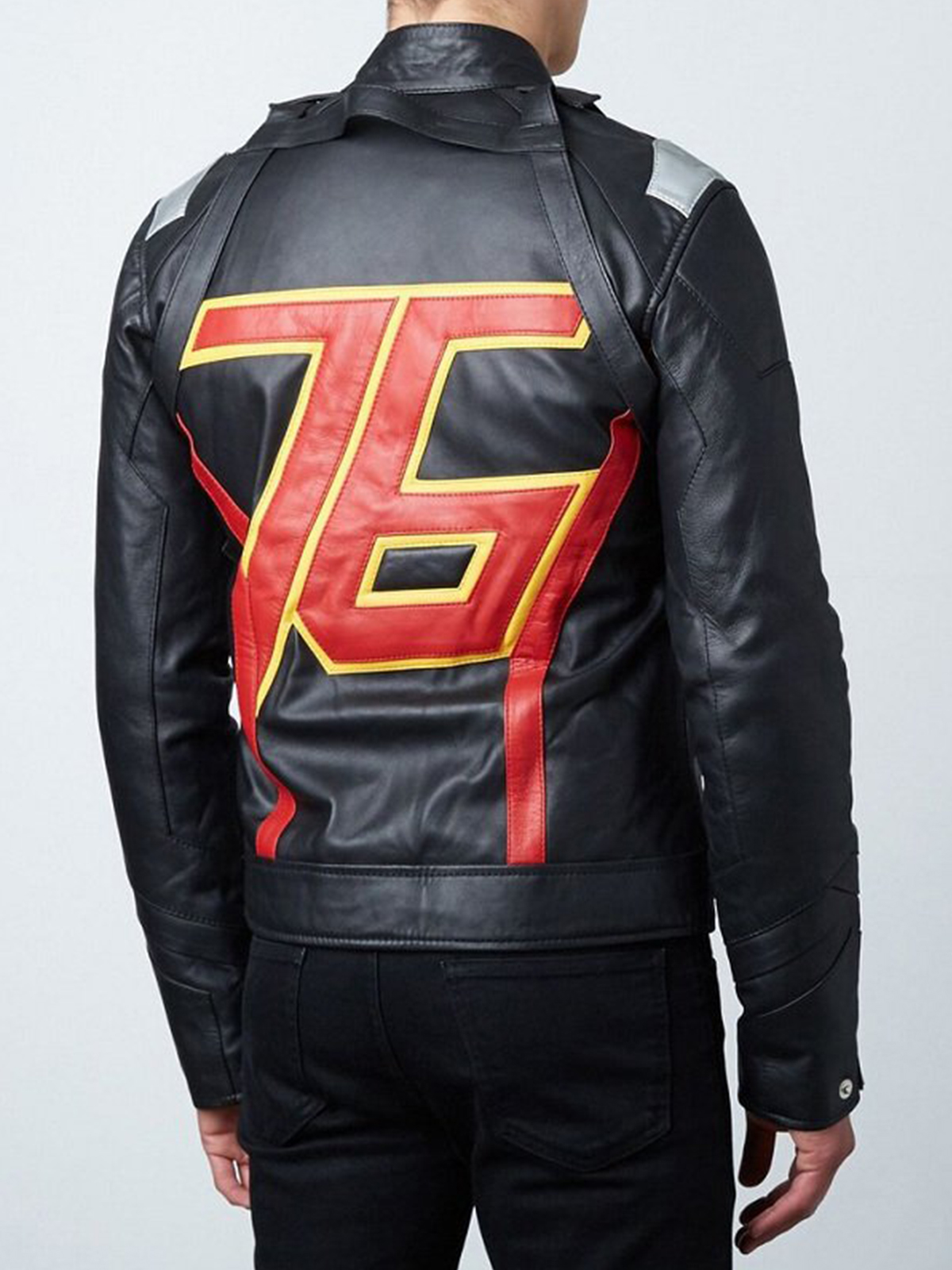 Men's Soldier 76 Cosplay Black Jacket