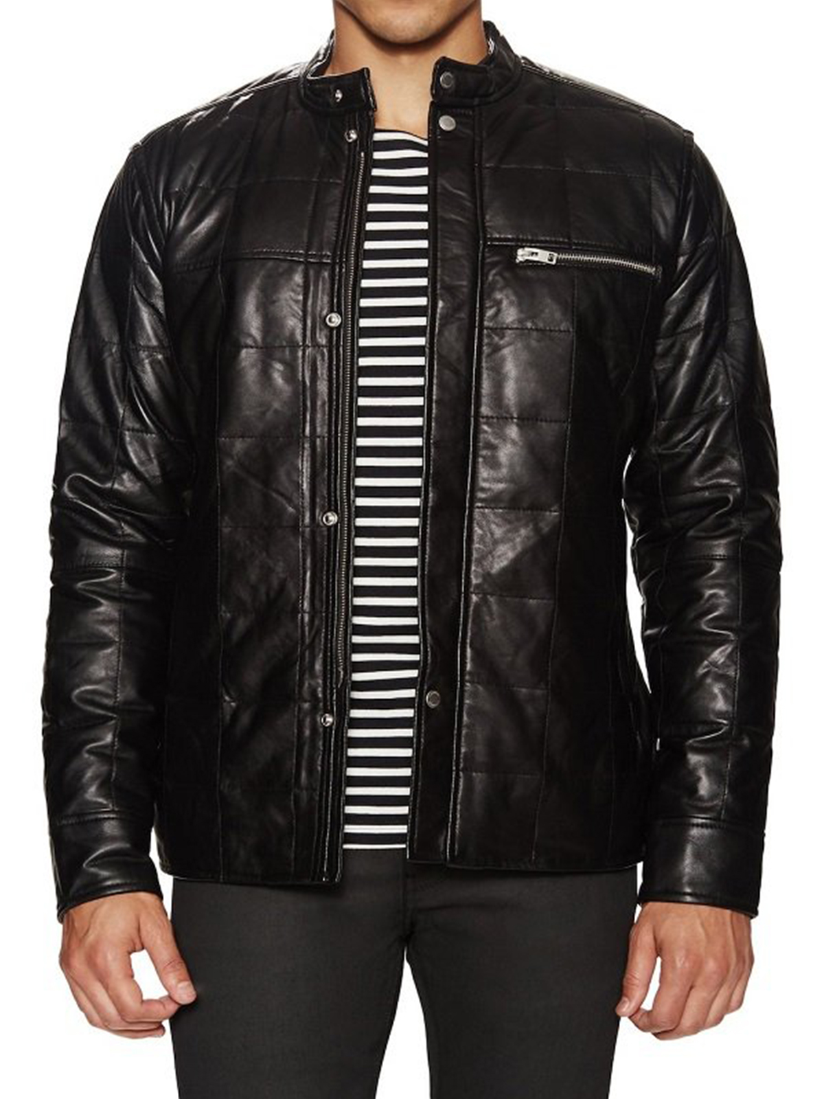 Men’s Graceful Design Leather Jacket