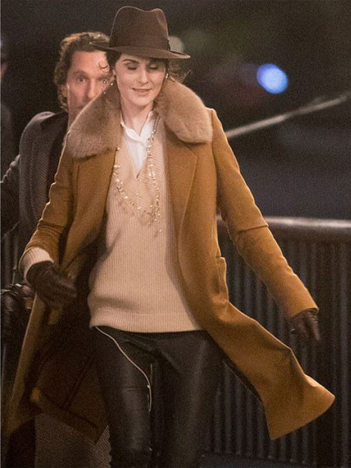 Michelle Dockery The Gentlemen Fur Coat