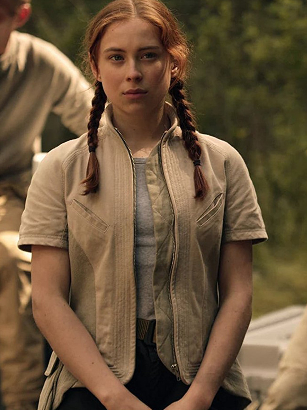 Mina Sundwall Gray Jacket by Lost in Space