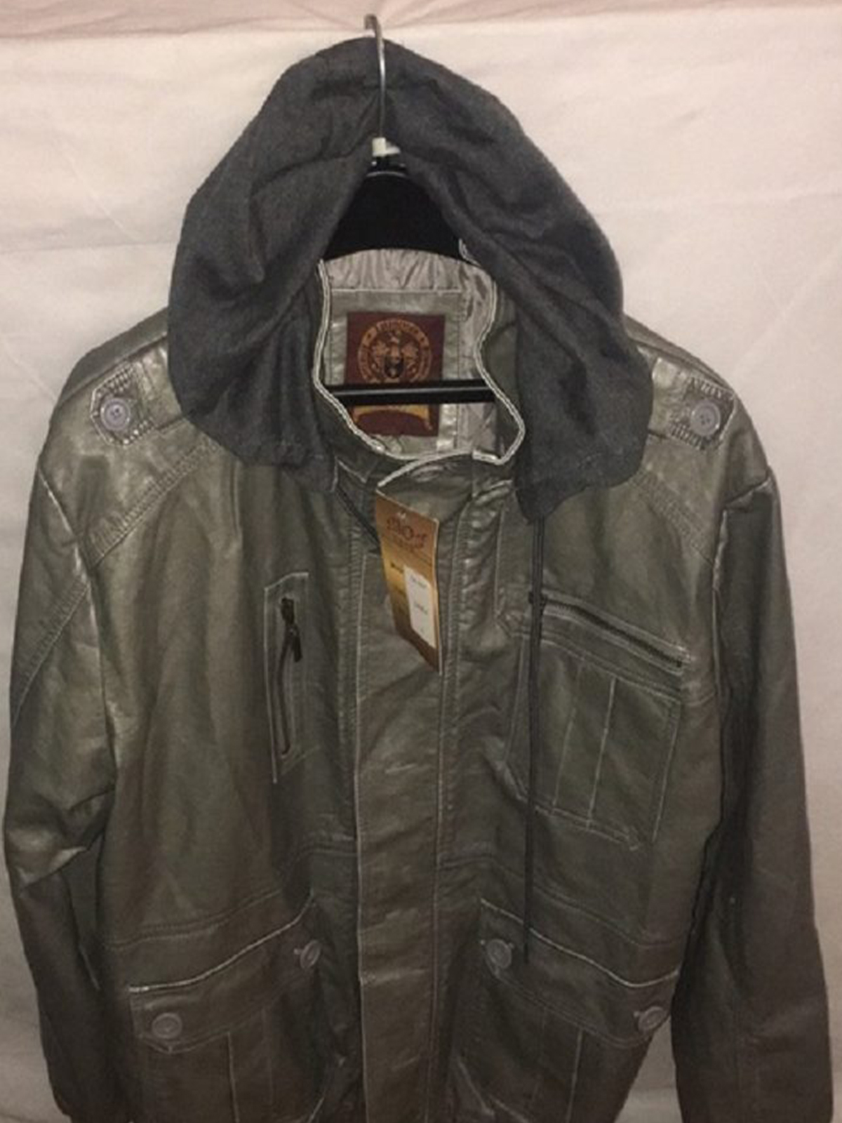 Ministry of Fashion Retro Bomber Button Up Hoodie