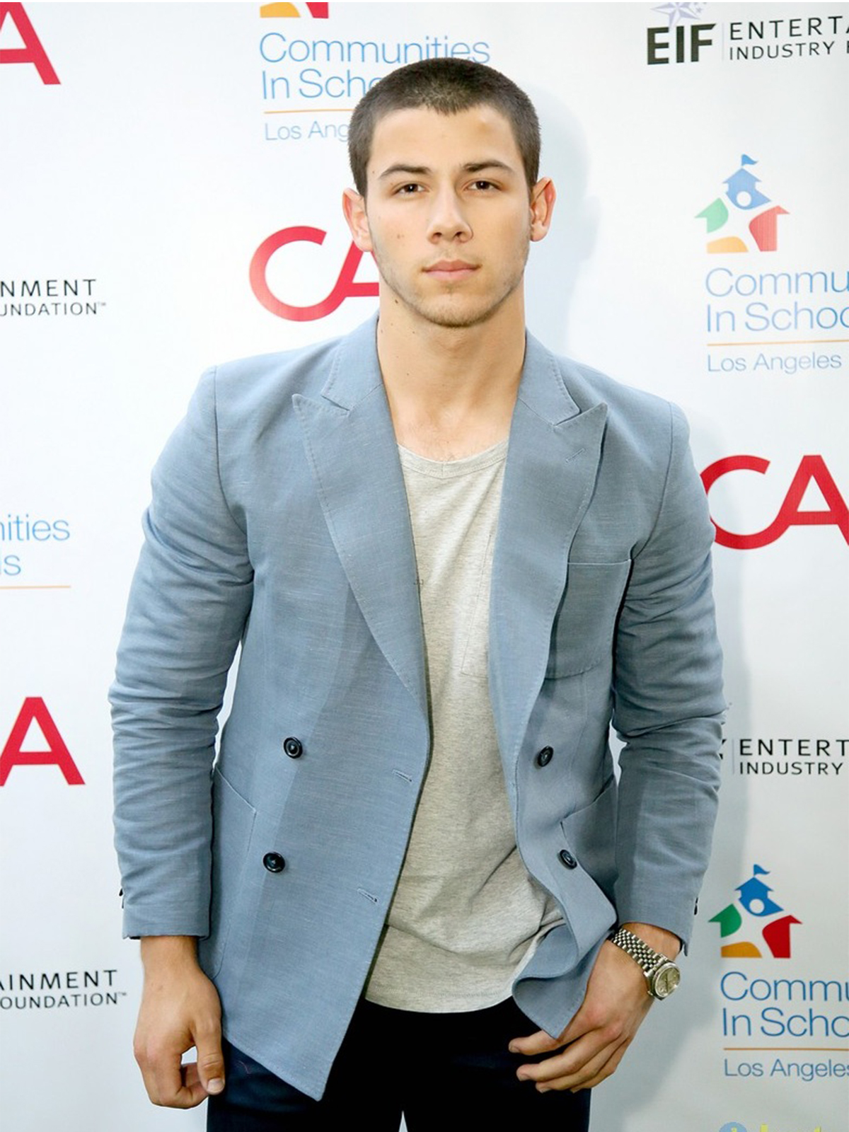 Nick Jonas Baby Blue Blazer