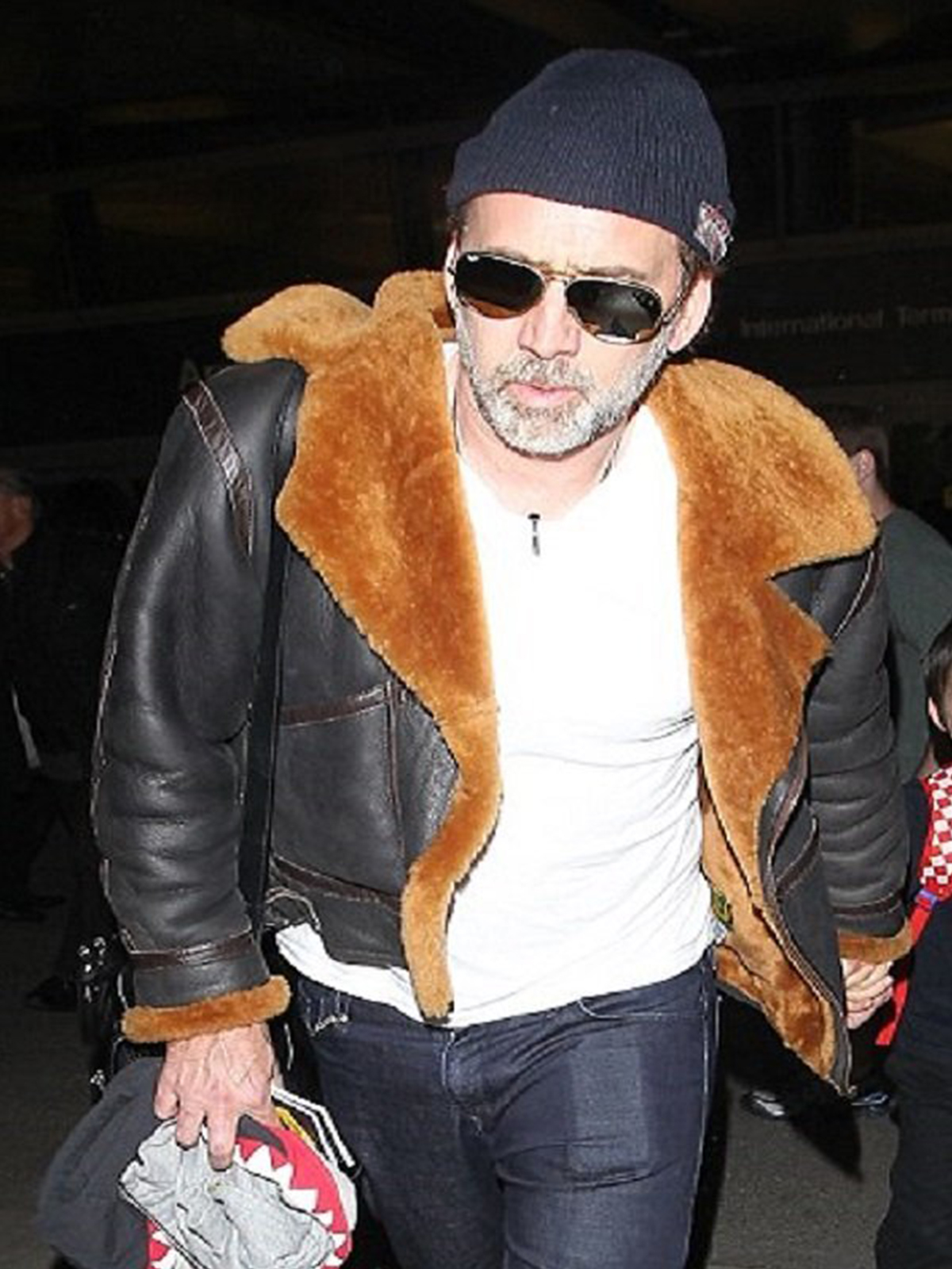 Nicolas Cage Furry Pilot Jacket