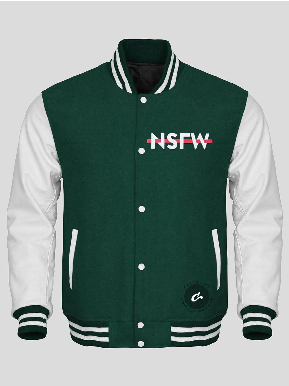 Not Safe For Work NSFW Varsity Jacket