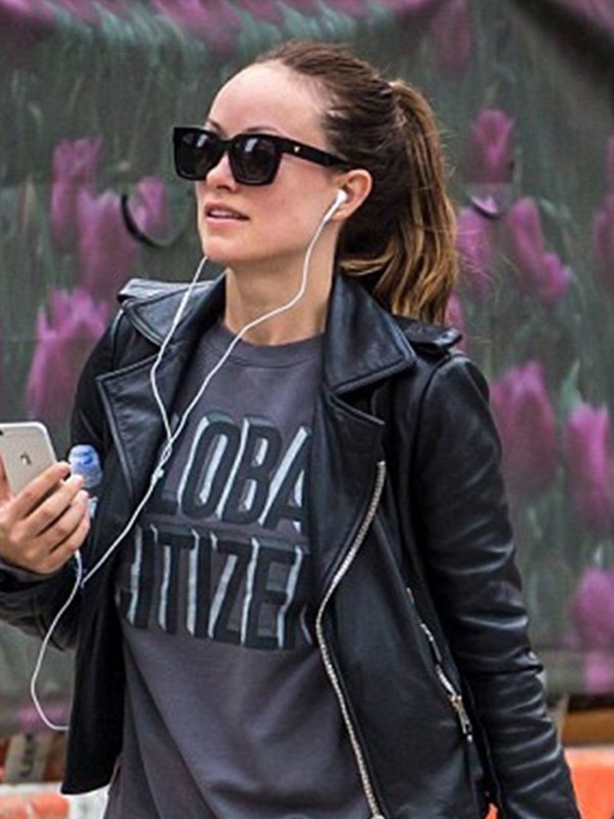 Olivia Wilde Vinyl Devon Finestra Jacket