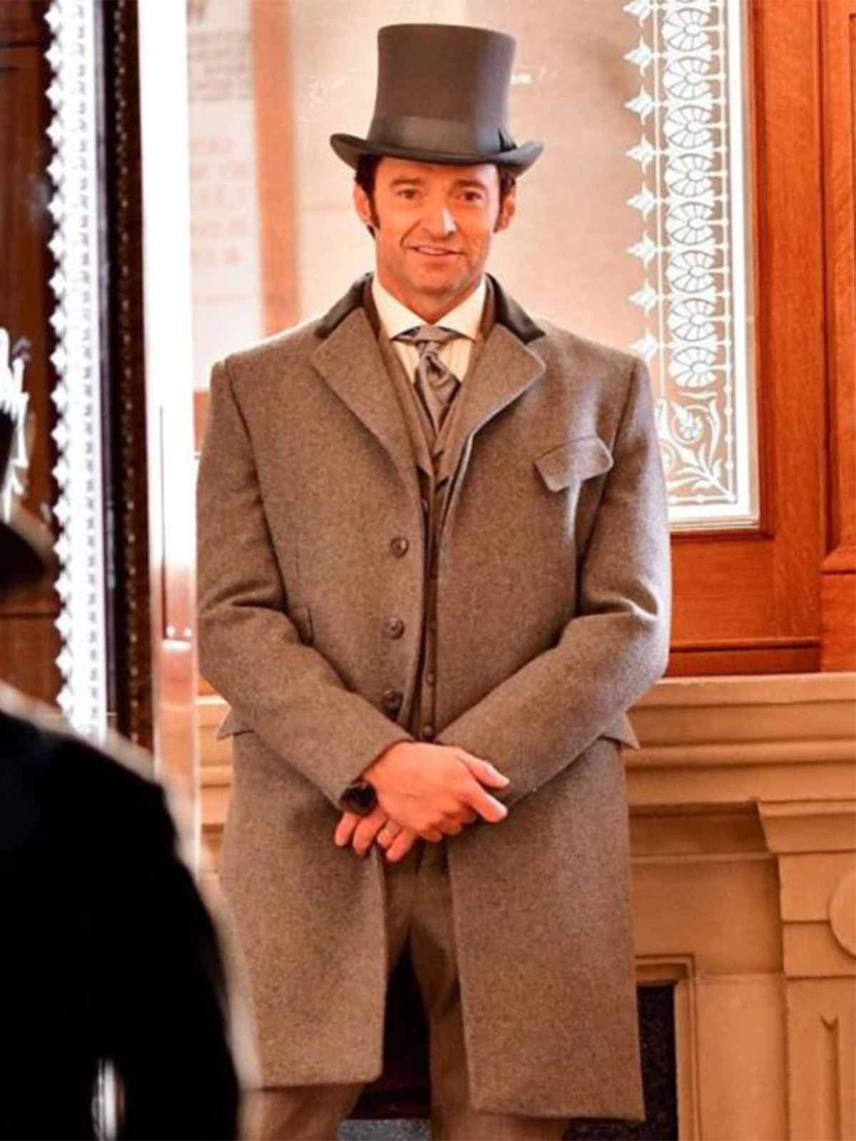 P.T Barnum Grey Trench Coat