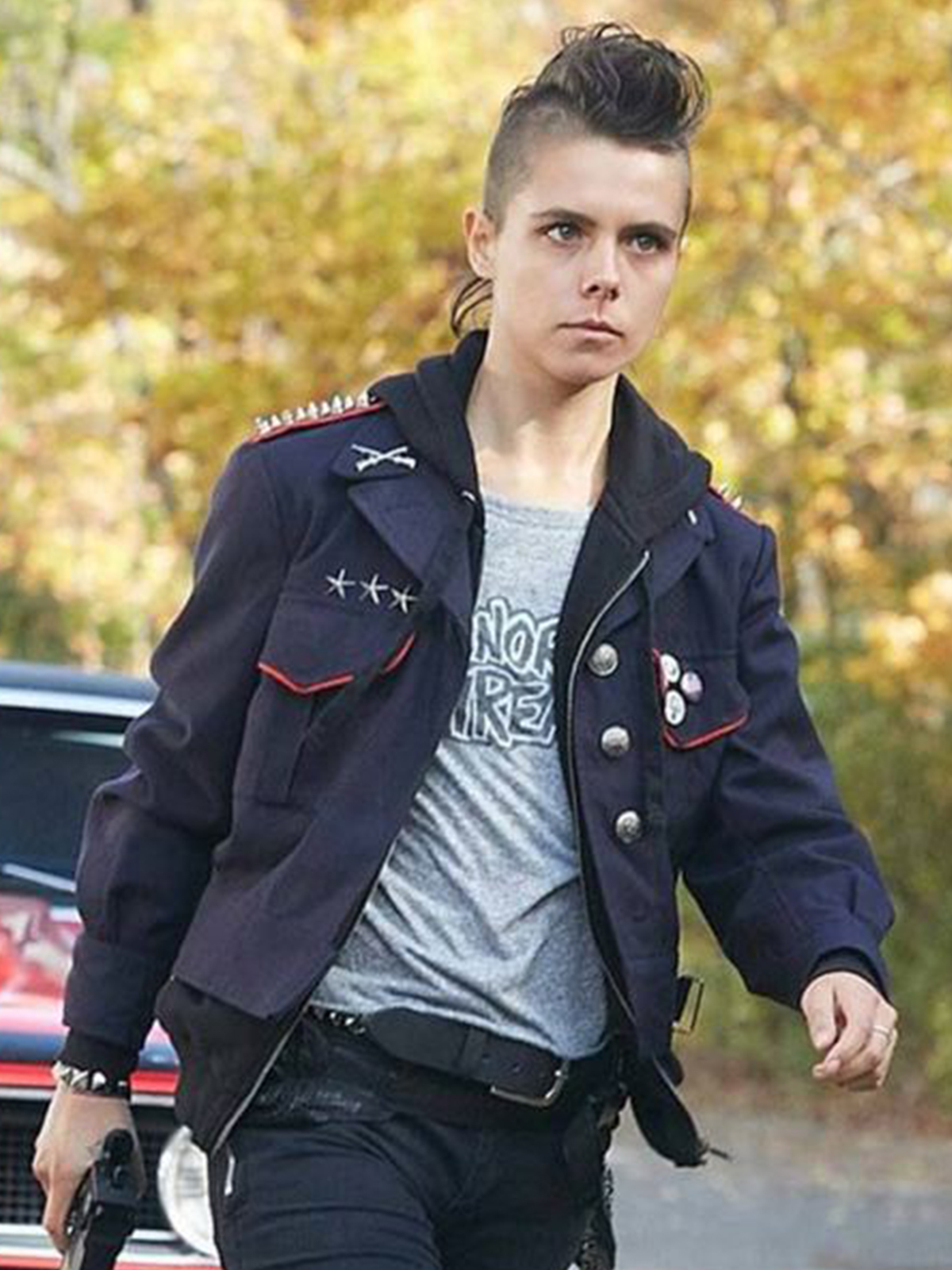 Paloma Kwiatkowski Riot Girls Blue Jacket