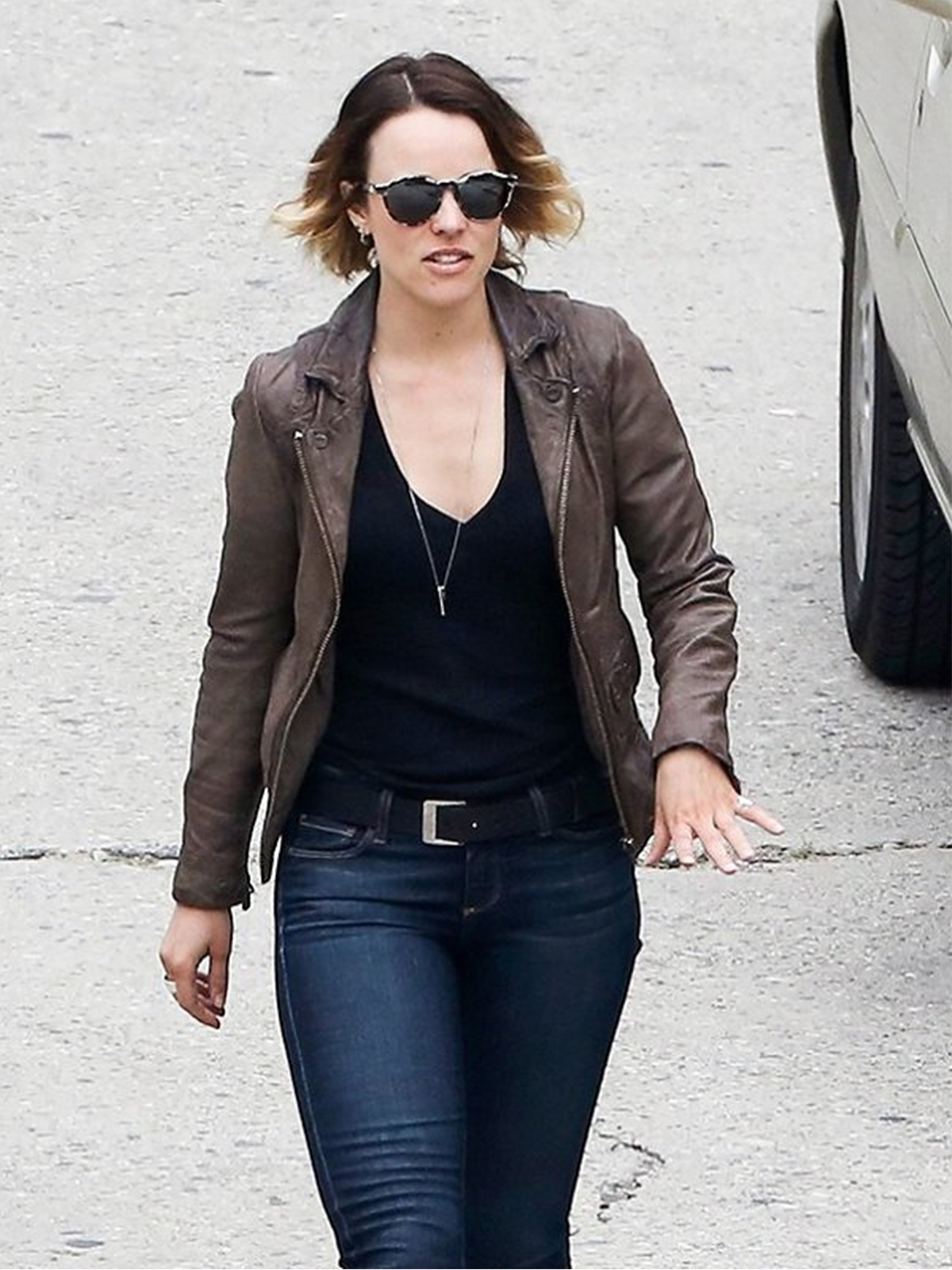 Rachel McAdams Detective Ani Bezzerides Leather Jacket