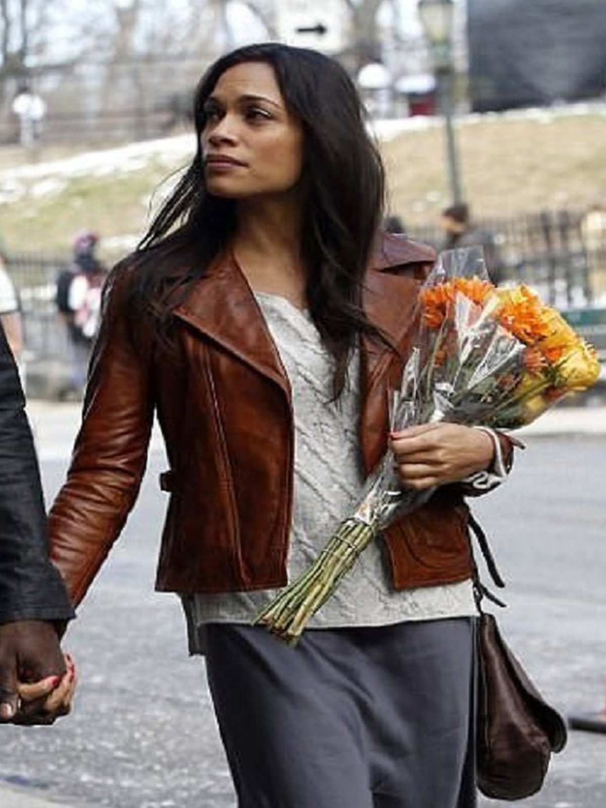 Rosario Dawson The Defenders Brown Jacket
