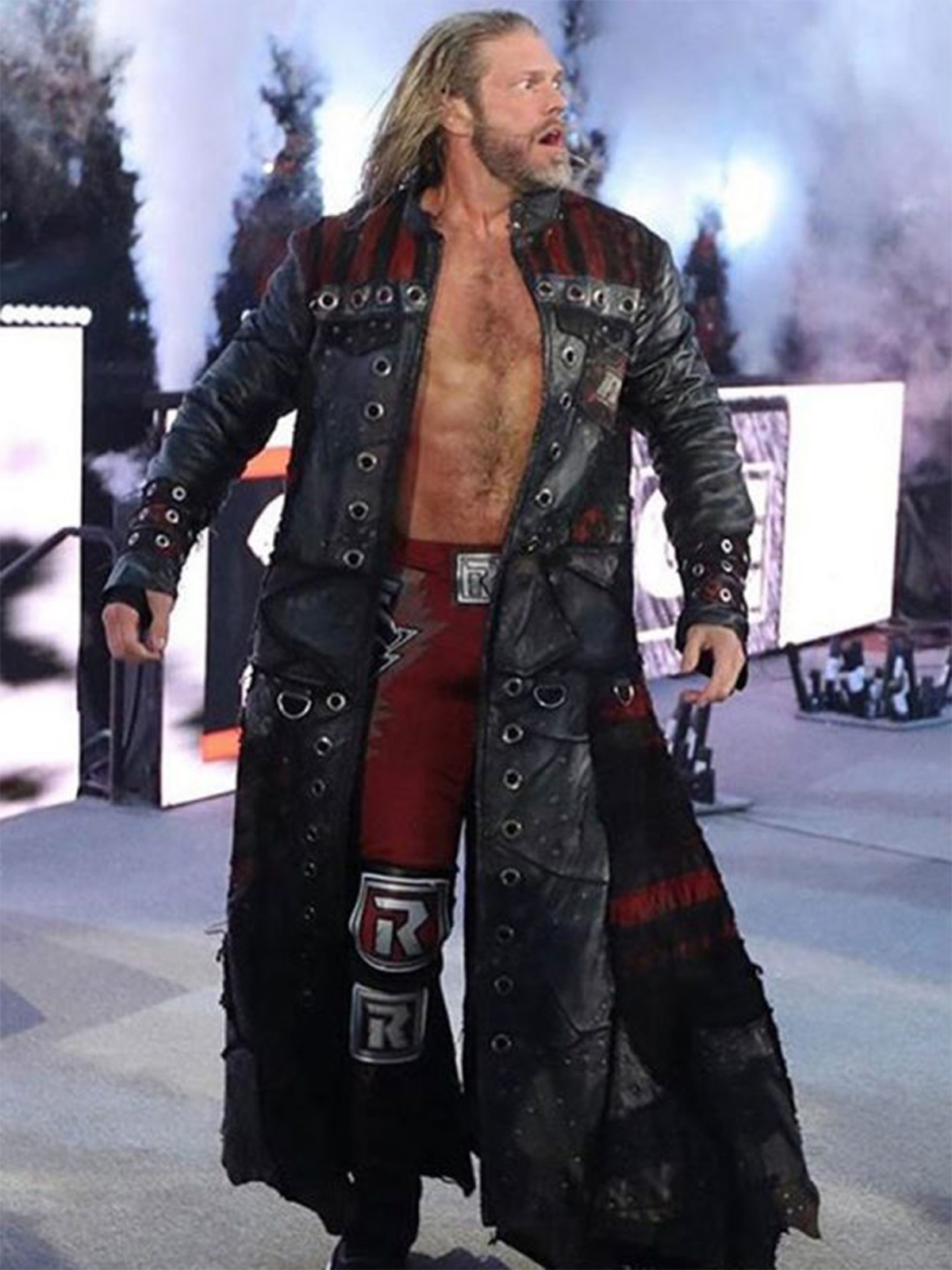 Royal Rumble Edge Leather Coat