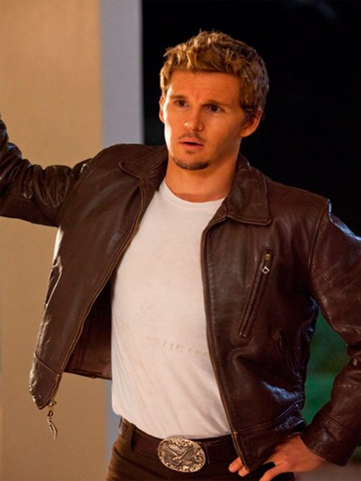 Ryan Kwanten True Blood Brown Leather Jacket – Bay Perfect