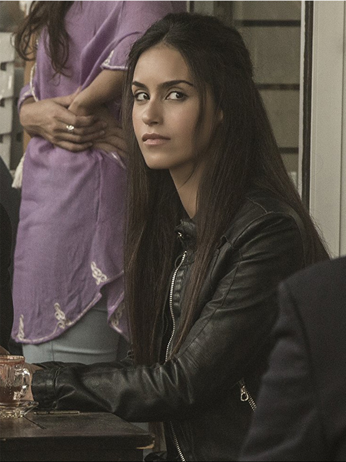 Sanaa Lathan American Assassin Black Leather Jacket