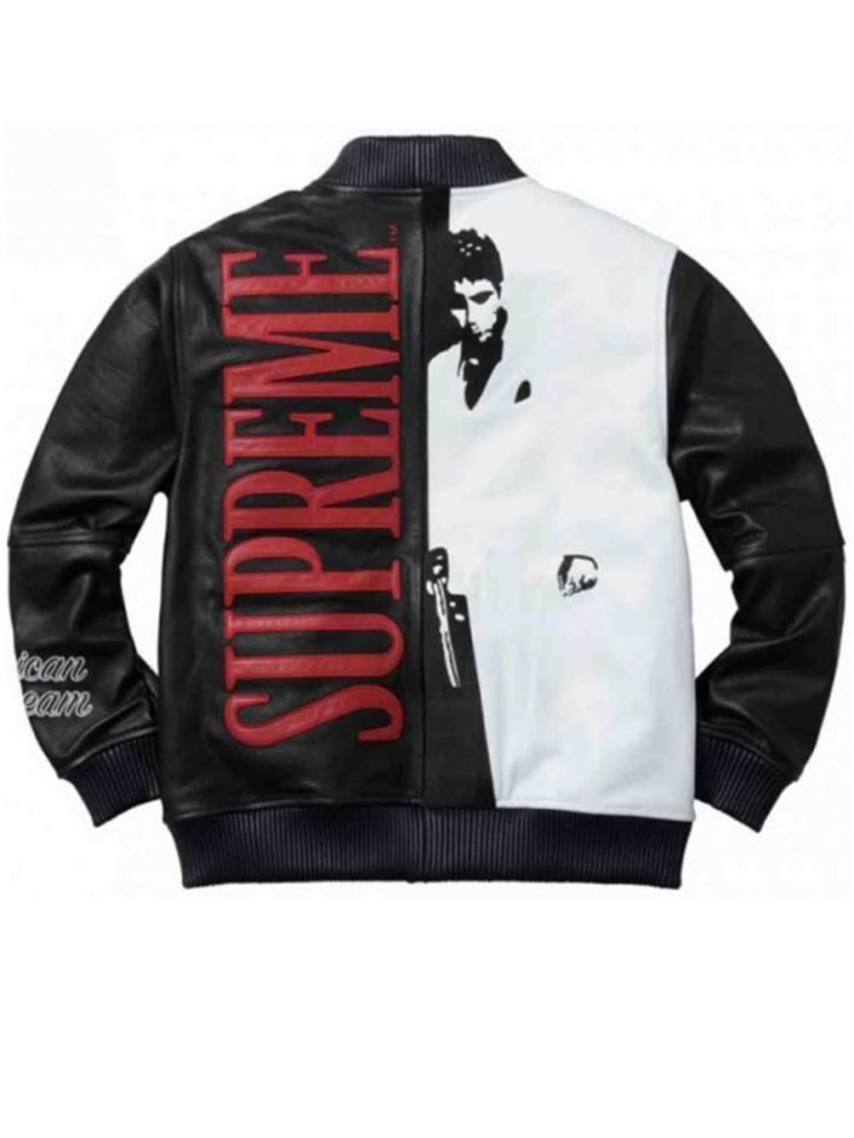Scarface Tony Montana Bomber Leather Jacket