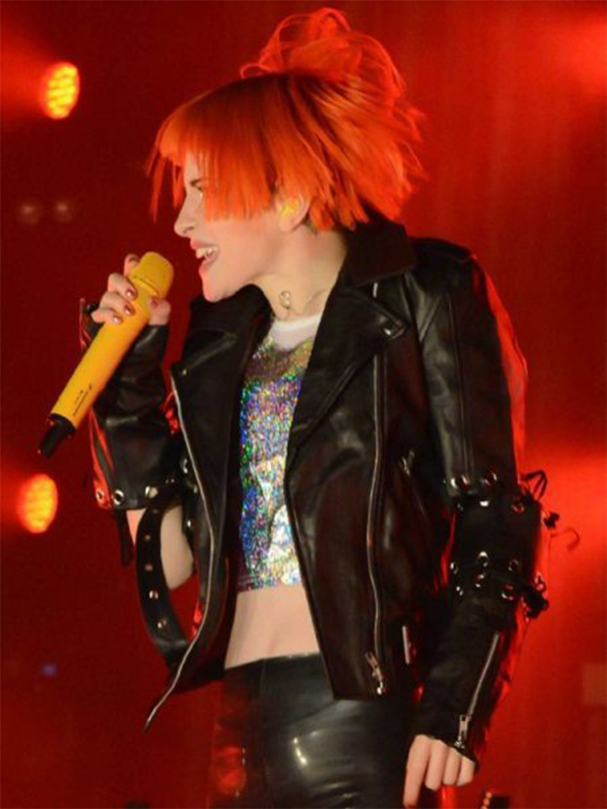 Singer Hayley Williams Elegant Leather Jacket