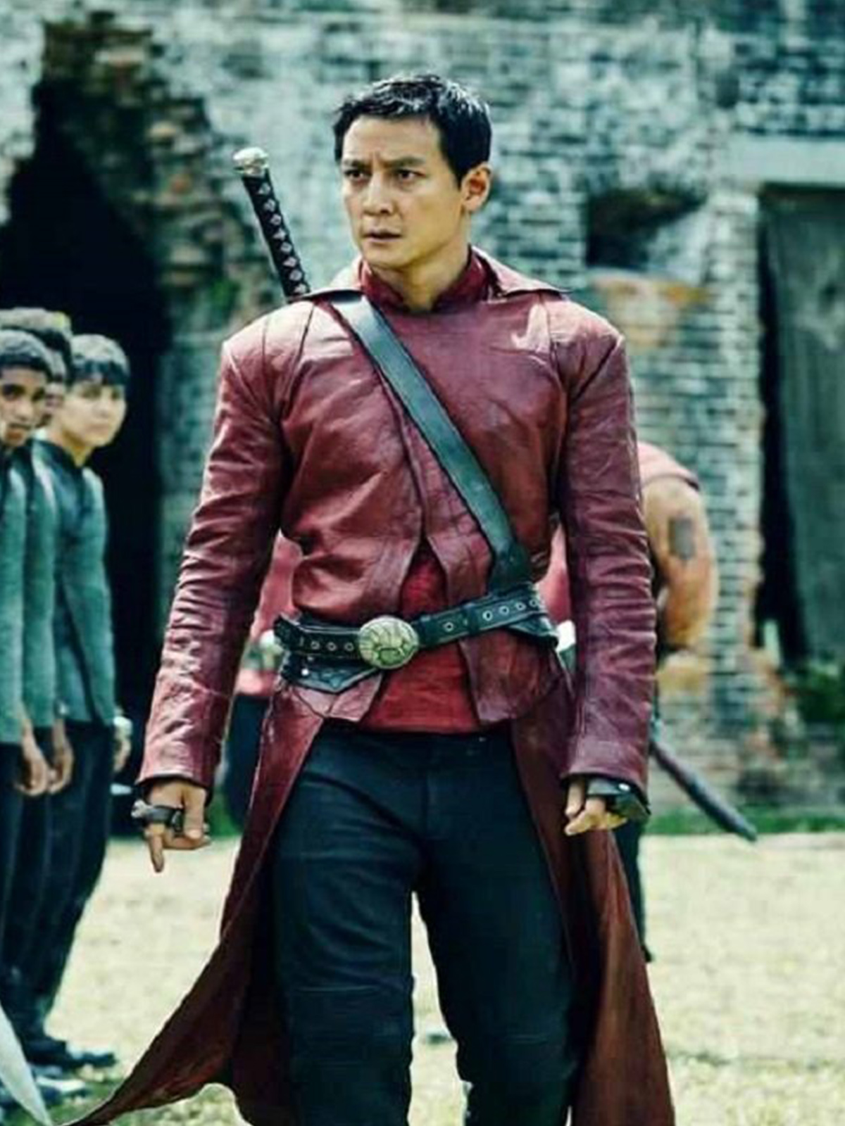 Sunny Daniel Wu Leather Coat in Into The Badlands