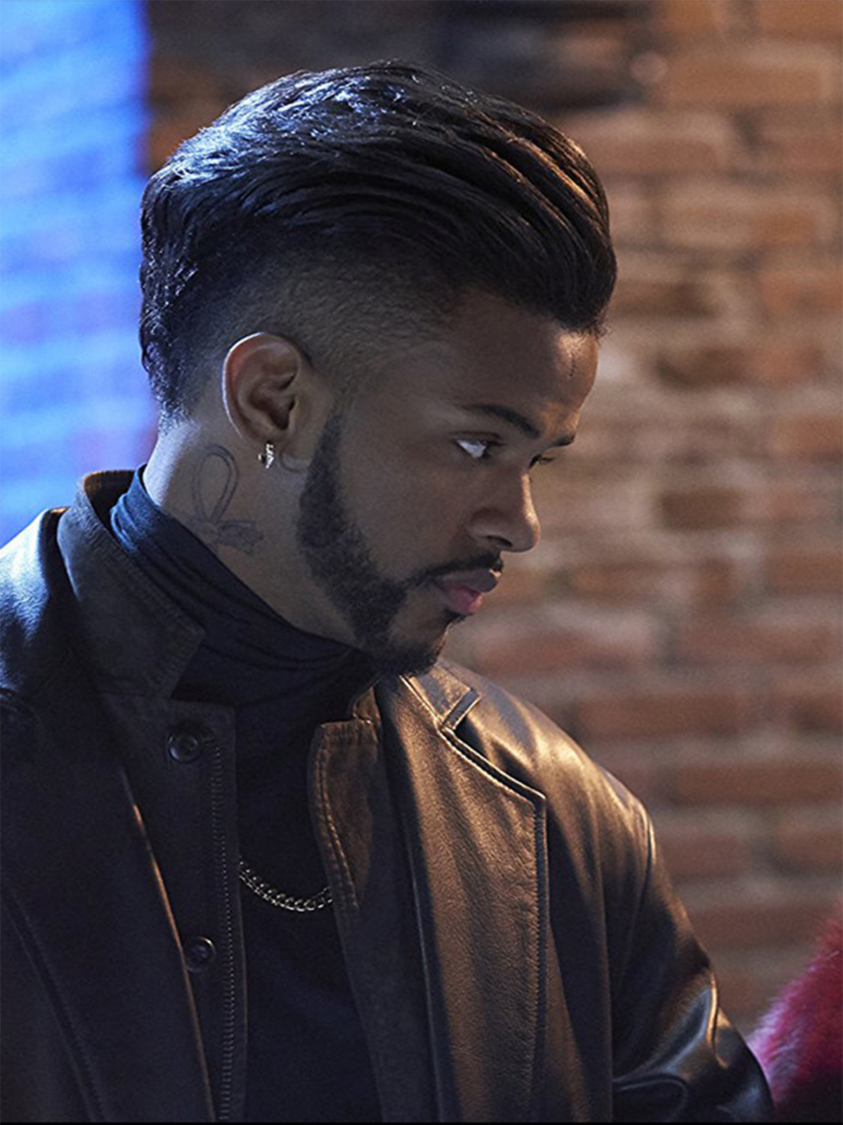 SuperFly Trevor Jackson Black Leather Coat