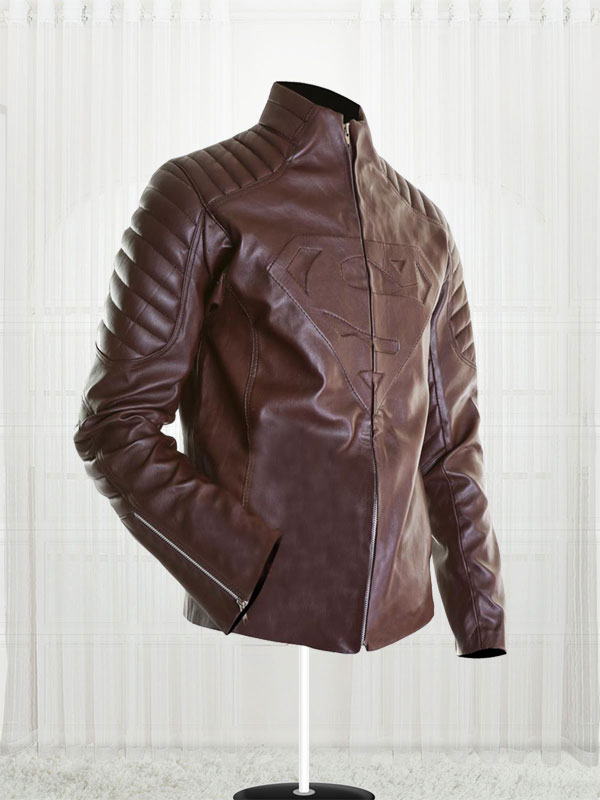 Superman Brown Leather Jacket
