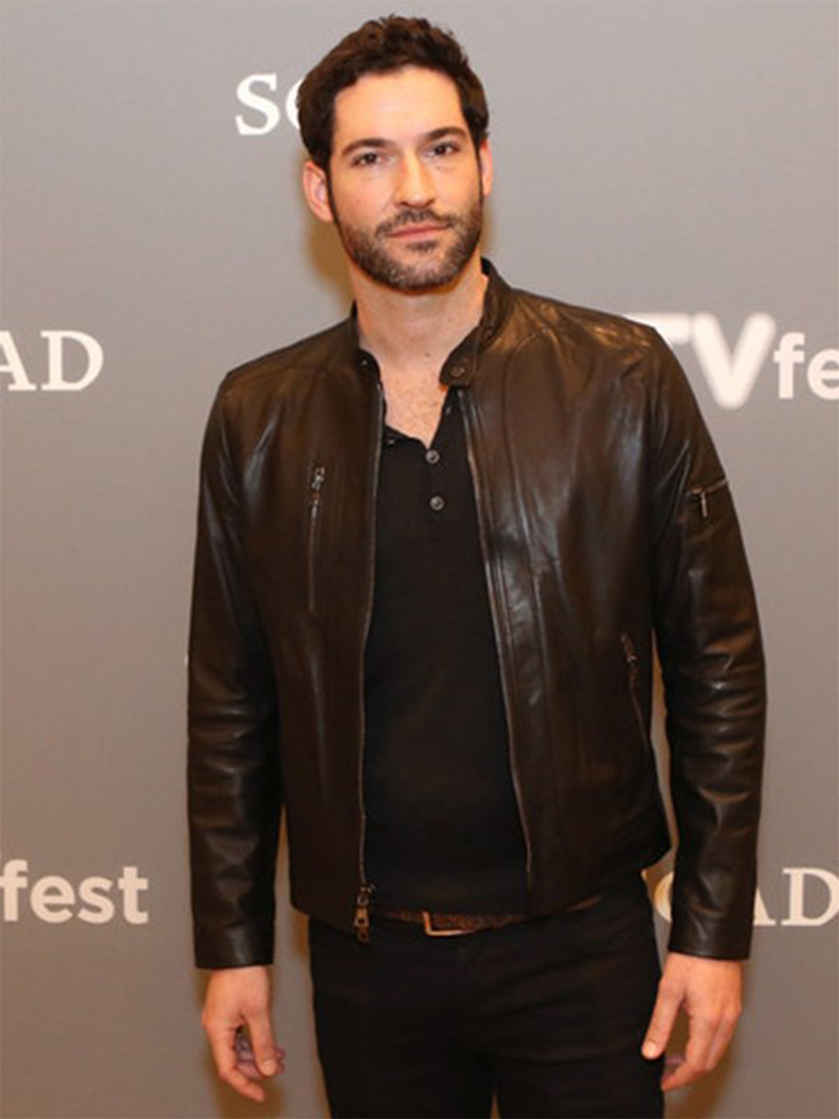 Tom Ellis Lucifer Brown Jacket