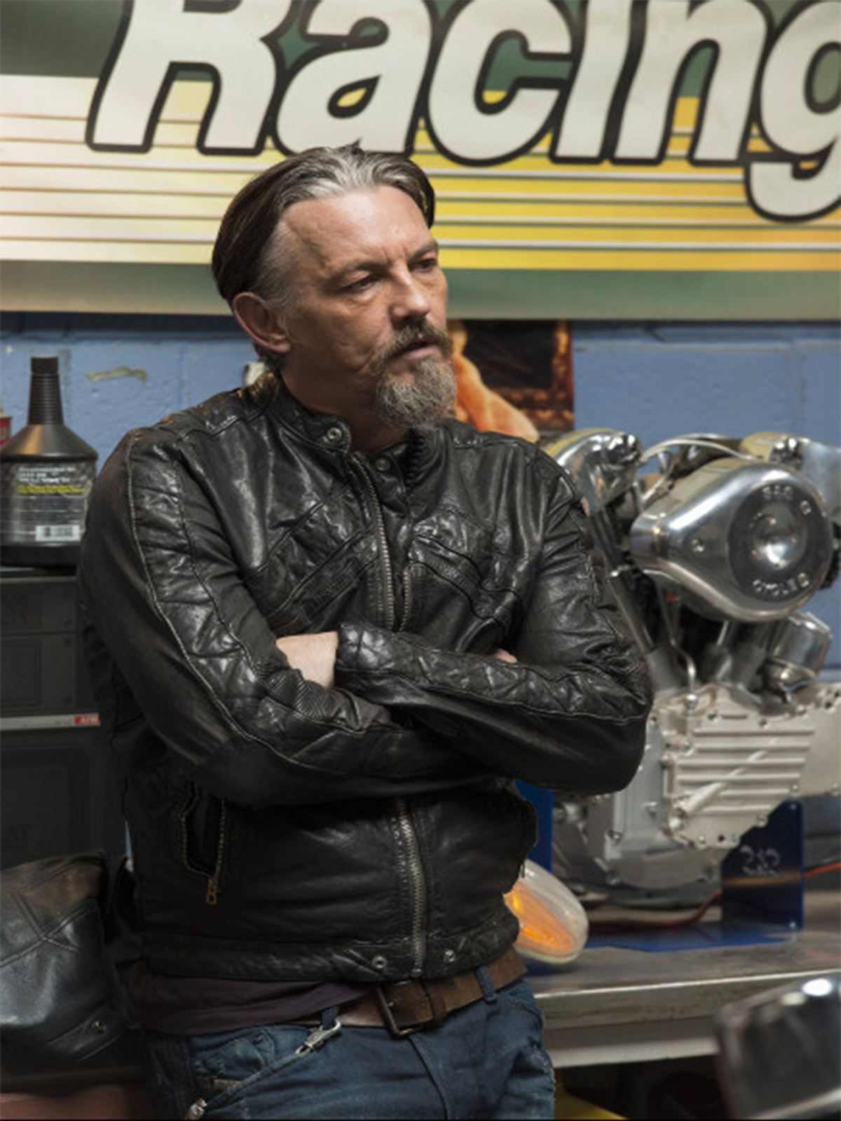 Tommy Flanagan Sons Of Anarchy Black Jacket