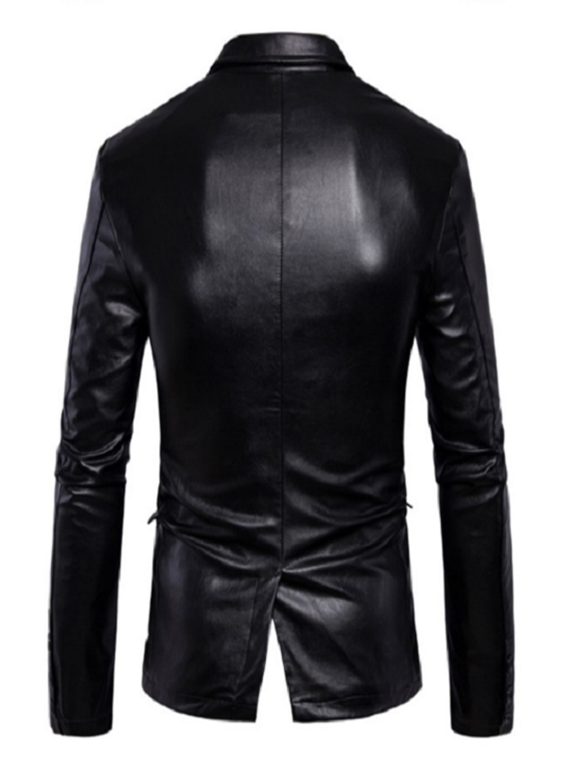 Trendy Black Leather Blazer For Men – Bay Perfect