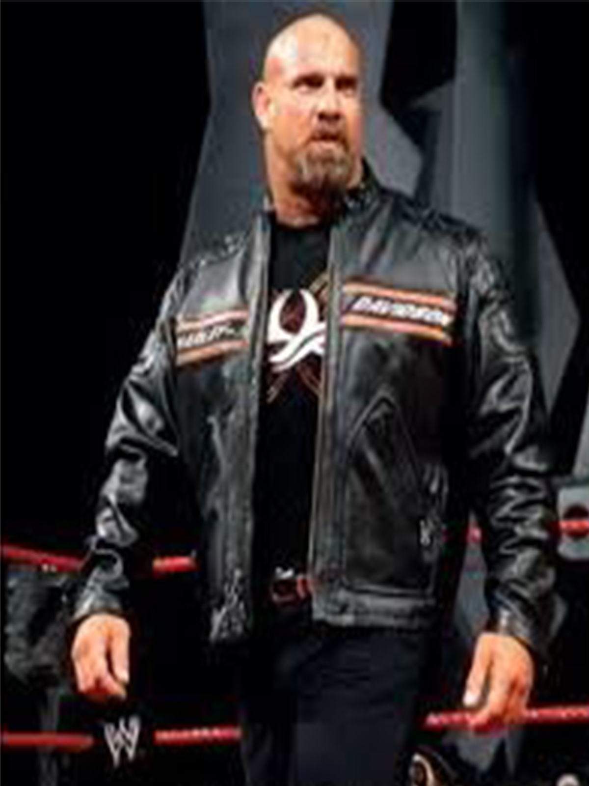 WWE Bill Goldberg Black Leather Jacket
