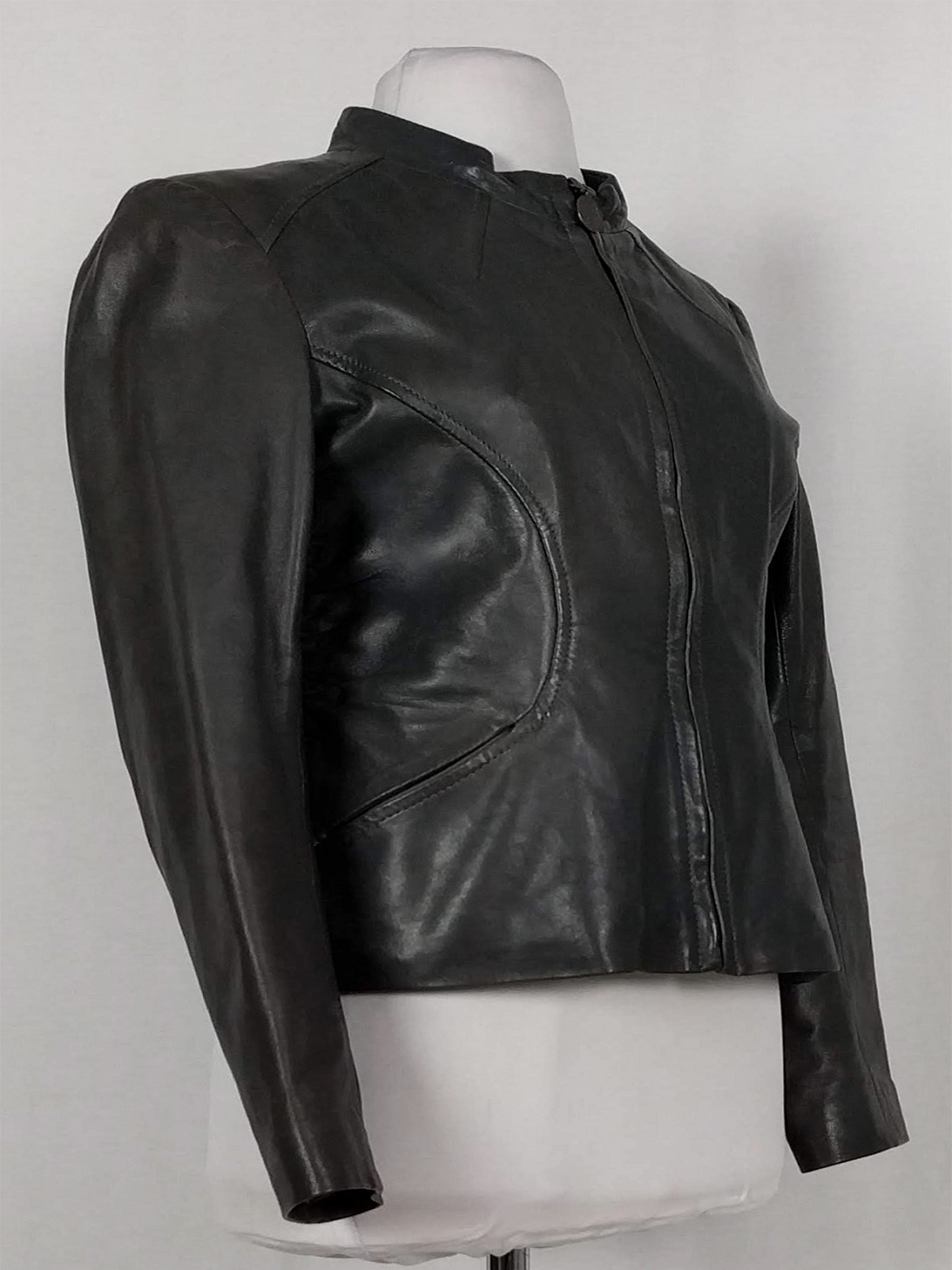 Women’s Elie Tahari Black Leather Jacket – Bay Perfect
