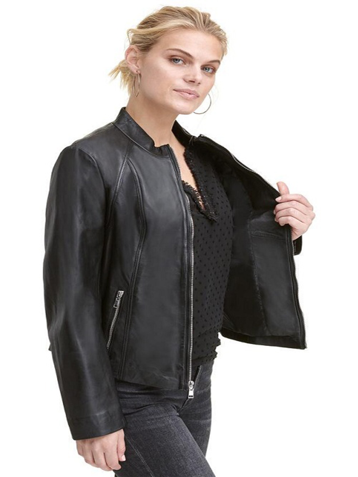 Women Scuba Classic Leather Jacket – Bay Perfect