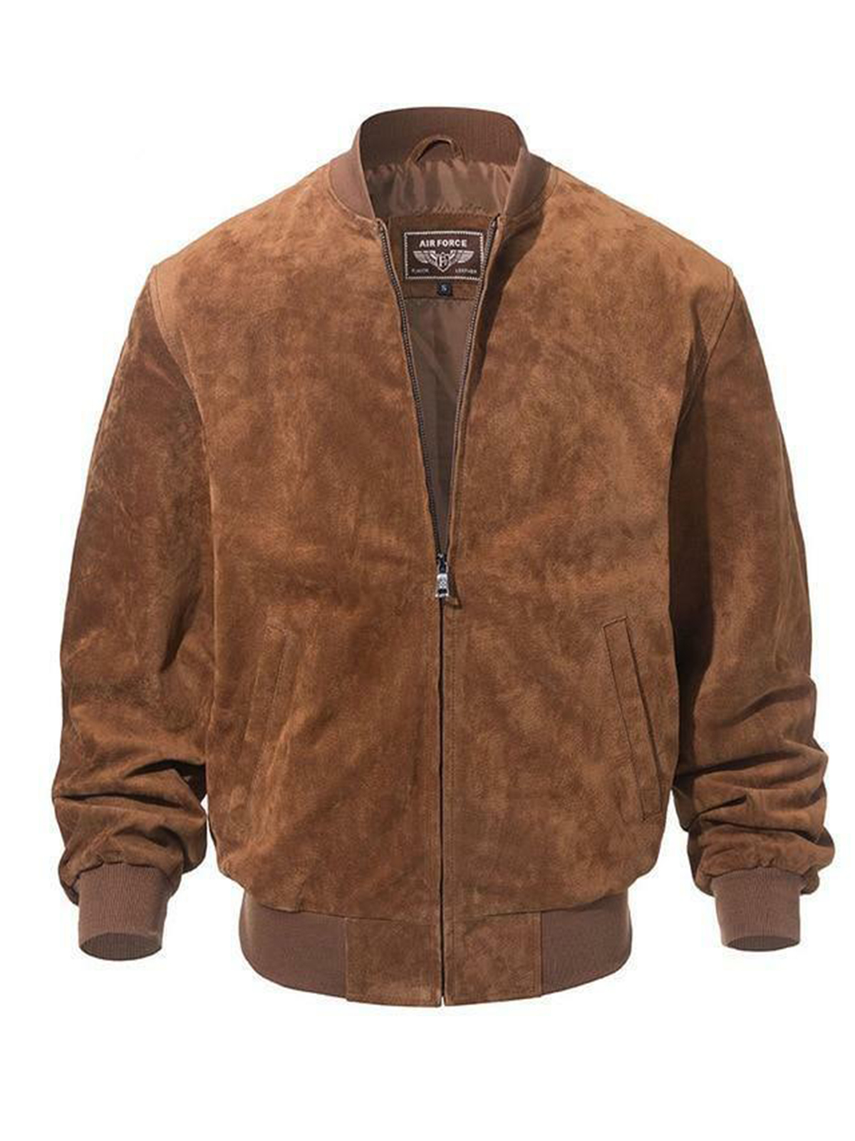 Adamsville Mens Brown Suede Bomber Jacket – Bay Perfect