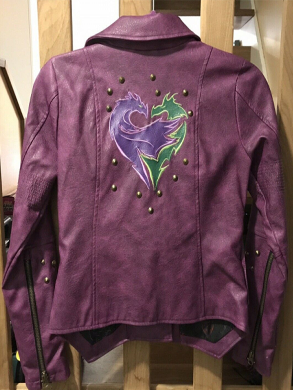 Disney Mal From Descendants Leather Jacket Disney Mal From Descendants Leather Jacket