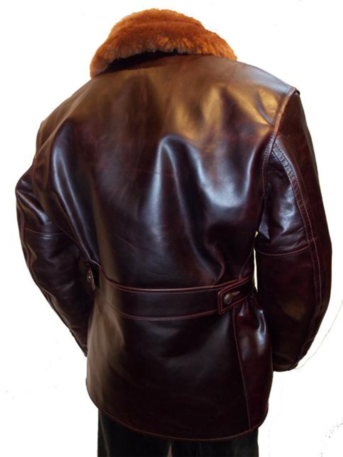 Hudson The Ultimate Navy Foul Weather Brown Leather Jacket Hudson The Ultimate Navy Foul Weather Brown Leather Jacket