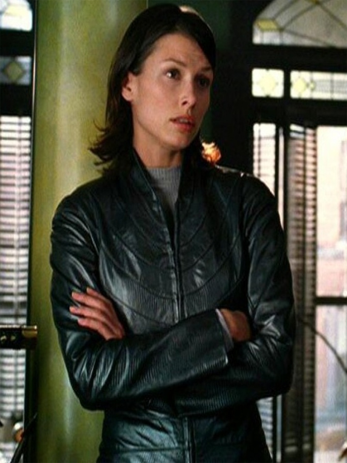 I Robot Bridget Moynahan Black Jacket I Robot Bridget Moynahan Black Jacket