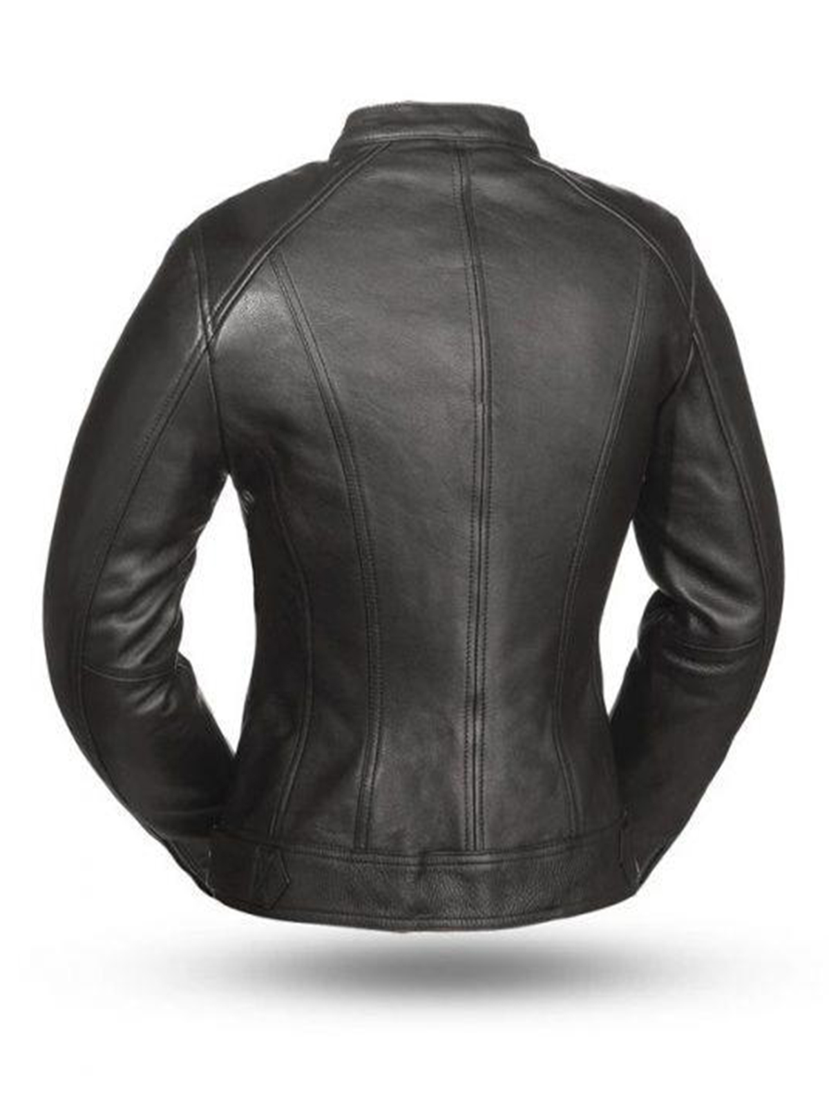 Women’s Fashionista Black Motorcycle Leather Jacket