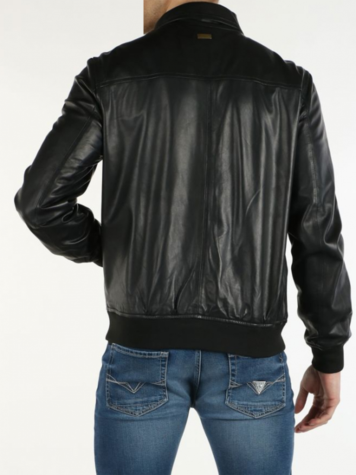Guess Marciano Black Leather Jacket Guess Marciano Black Leather Jacket