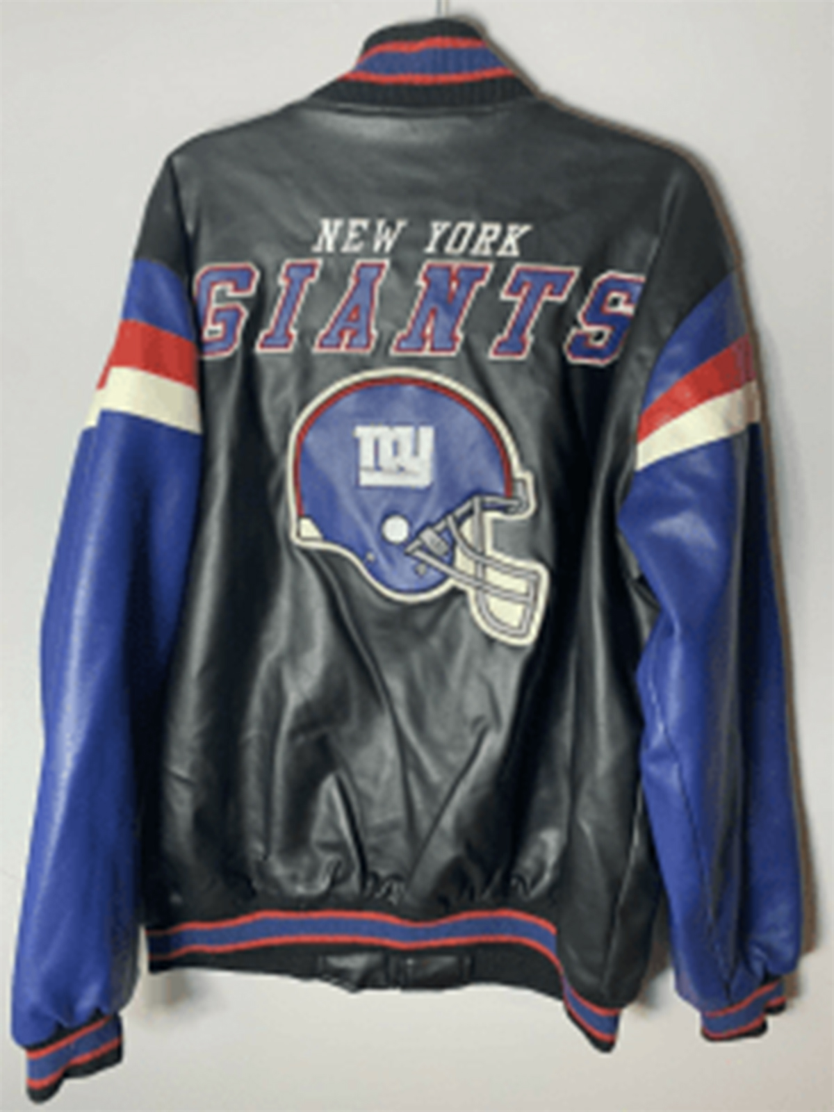 Menes NY Giants New NFL Football Leather Jacket Menes NY Giants New NFL Football Leather Jacket