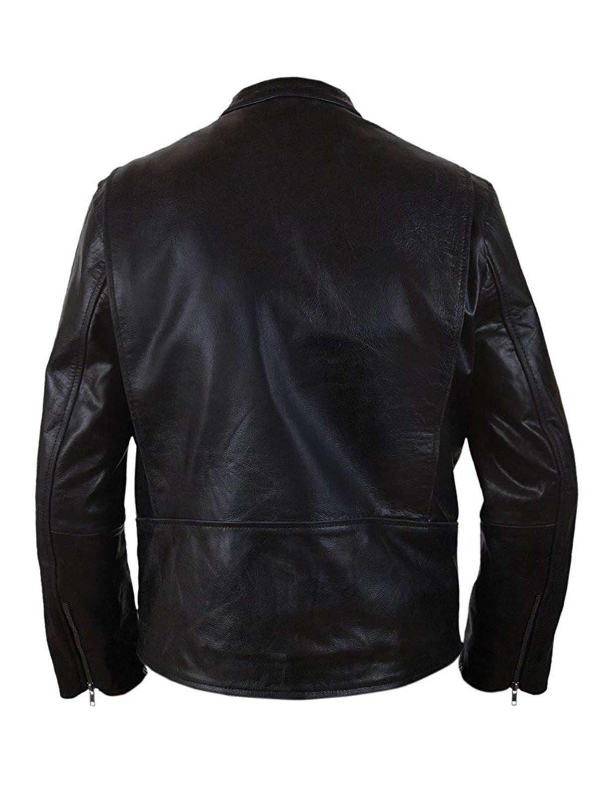 Men’s Burnt Bradley Cooper Crunch Cowhide Genuine Leather Jacket – Bay ...